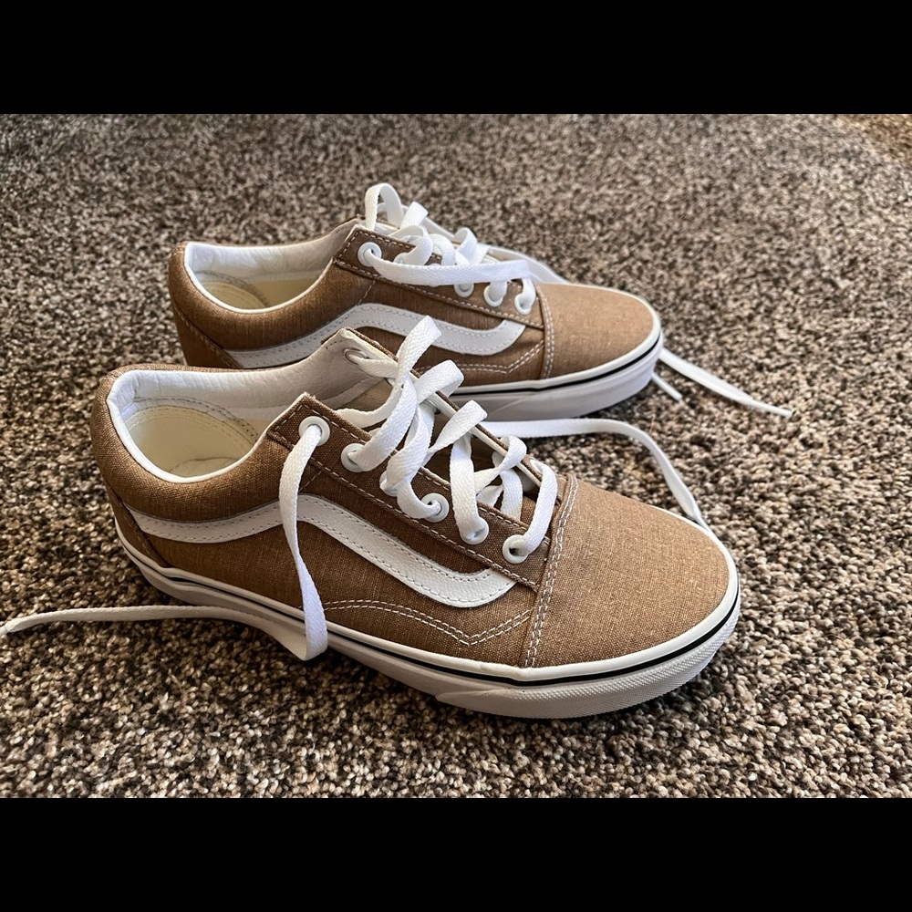 Brown vans shoes